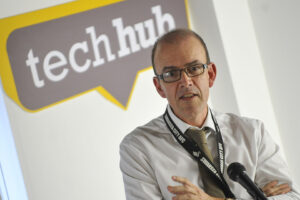 Ashley Crompton at the DVLA@TechHub launch event
