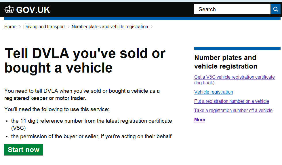 Vehicle owner search by deals registration number