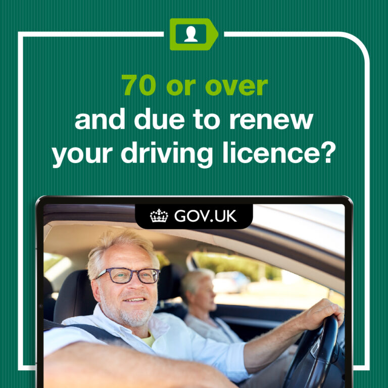 How To Renew Your Driving Licence Online If Youre 70 Or Over 2023 768x768 